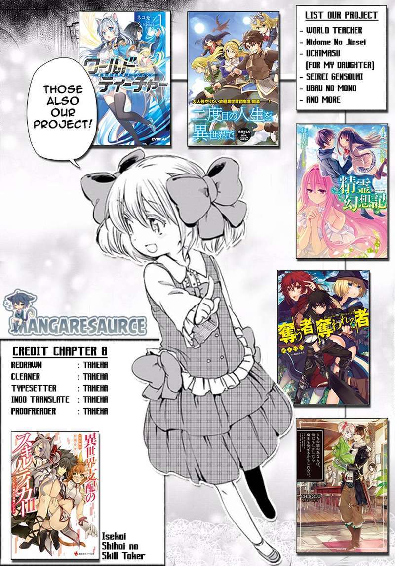 Isekai Shihai no Skill Taker: Zero kara Hajimeru Dorei Harem Chapter 08 Gambar 1